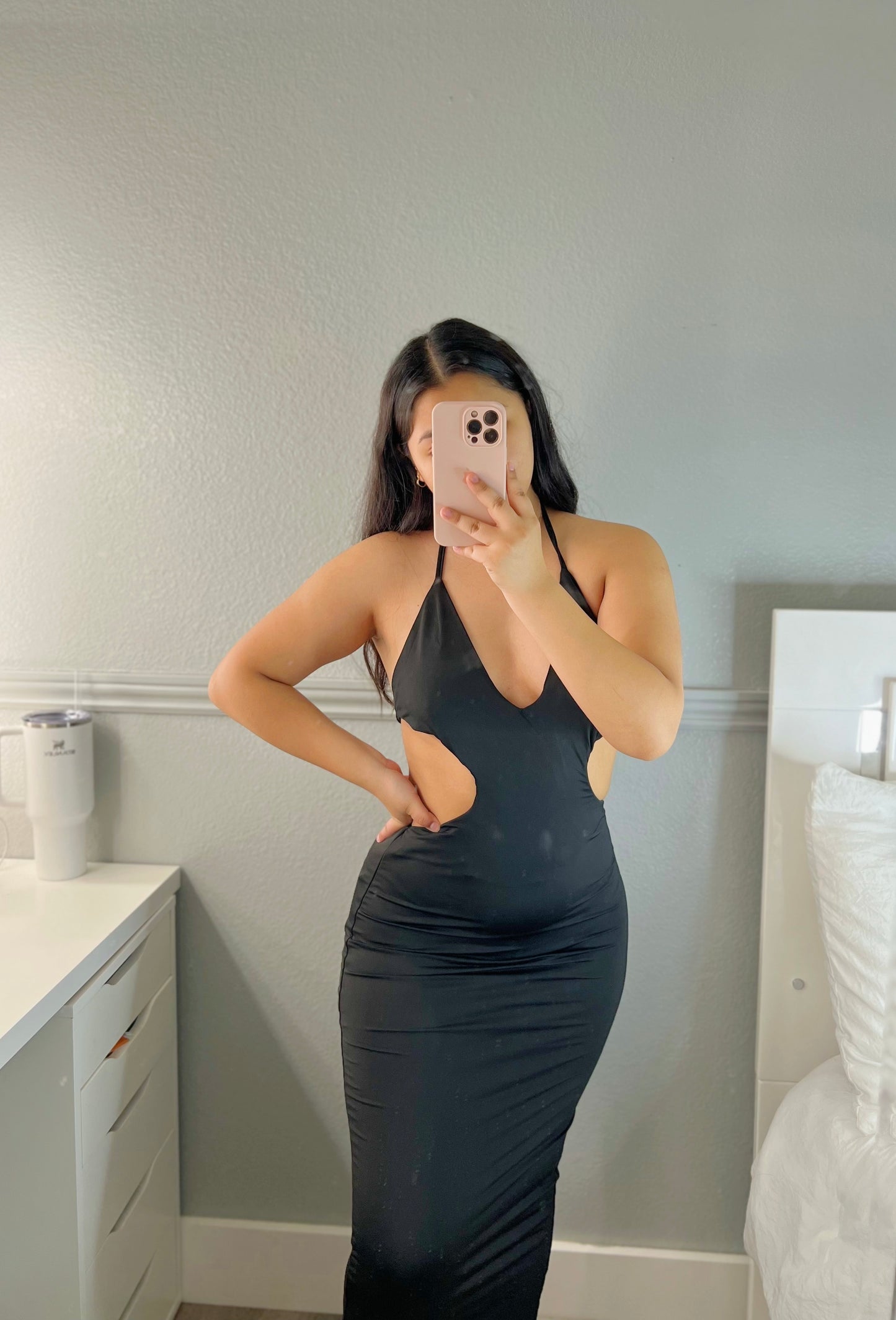 Black Halter dress