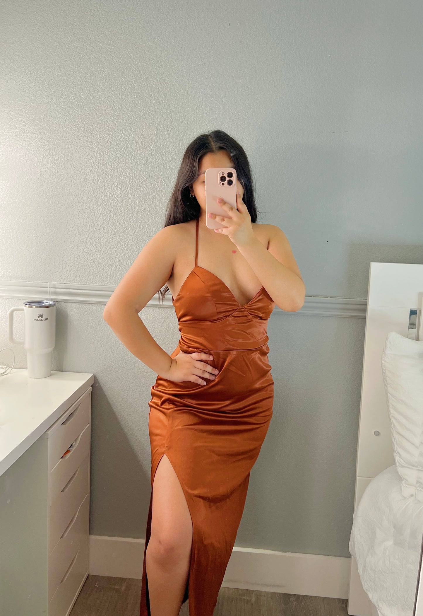 Cognac Dress